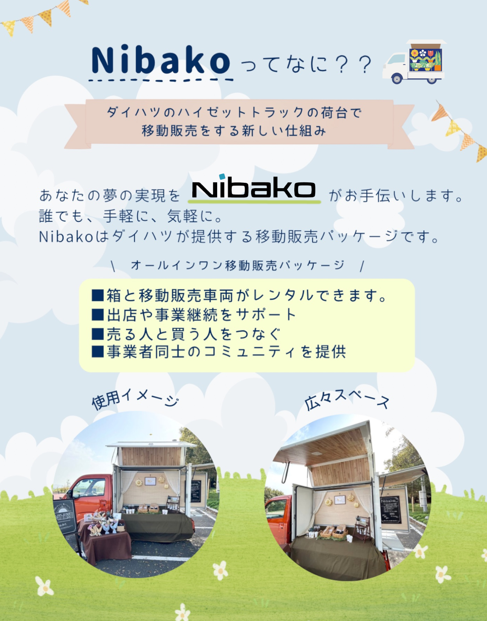 オールインワン移動販売パッケージ Nibako | 愛媛ダイハツ販売株式会社